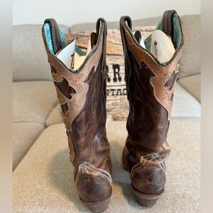 Corral Brown Western Cowboy Boots 6.5
